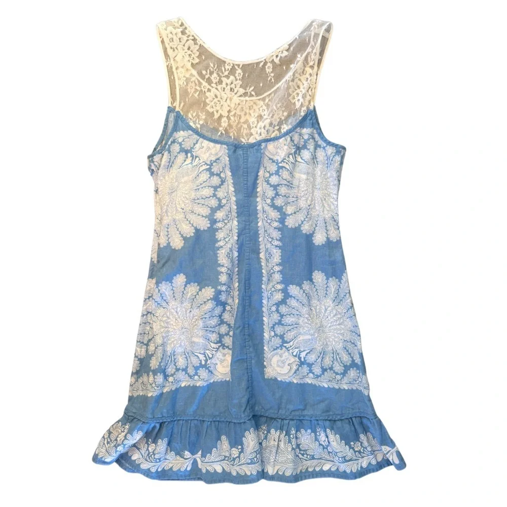 Free People Linen Blend Mini Dress